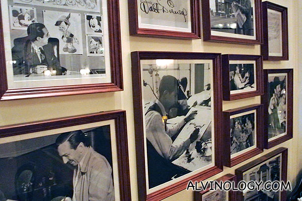 Various photos of Walt Disney