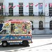 The ice cream van and the bunting