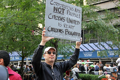 The Occupy Wall Street Movement Tried To Celebrate Its 1st Anniversary In The Financial District Of NYC But Were Turned Award By The NYPD. Photo Taken In Zuccotti Park In Lower Manhattan On Monday September 17, 2012
