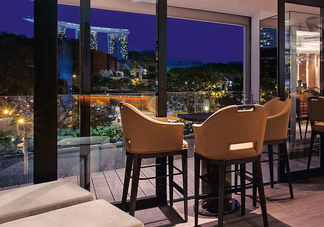 Wooloomooloo Steakhouse Lounge High table and view