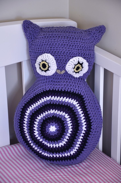 Crochet Owl Cushion
