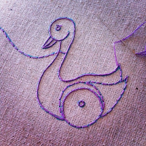 Stitching ducks