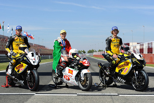 Morales, Torres y Ferrari campeones del Campeonato de Europa de Velocidad Motociclismo Albacete 2012