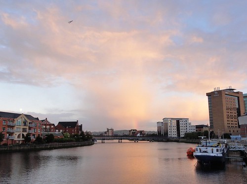 River Lagan and Clouds