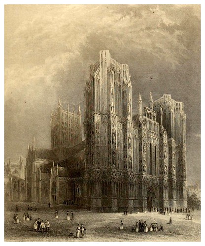 006-Catedral de Wells-Winkles's architectural and picturesque illustrations of the catedral..1836-Benjamin Winkles