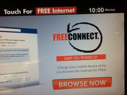Houston Airport Free Internet Kiosk