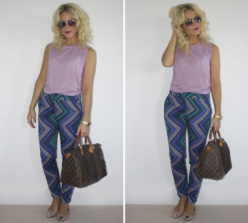 outfit primark patterned trousers