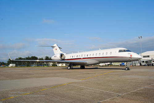 HB-JII Bombardier BD-700 Global Express XRS by Jersey Airport Photography