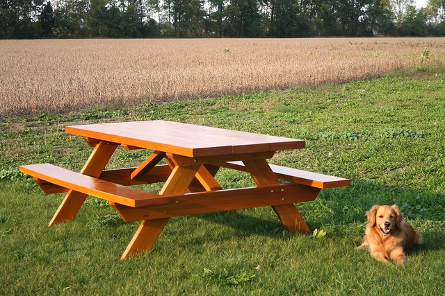 western red cedar picnic table