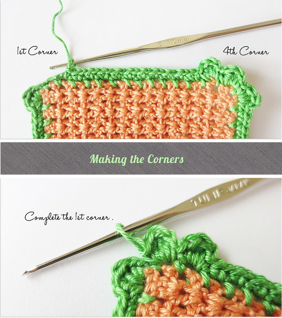 DIY Love: Crochet Coaster with Scallop Corners