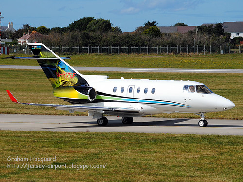 M-YCEF Hawker 800XPi by Jersey Airport Photography