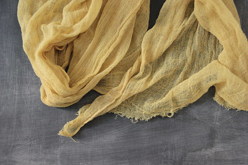 naturally dyed with yarrow