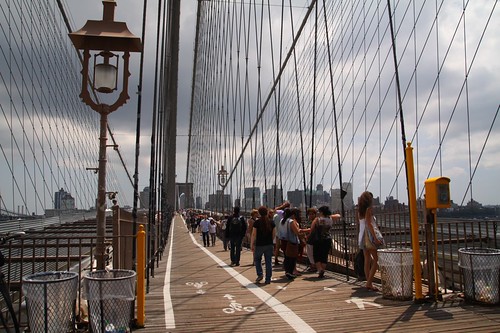 Crossing Brooklyn Bridge