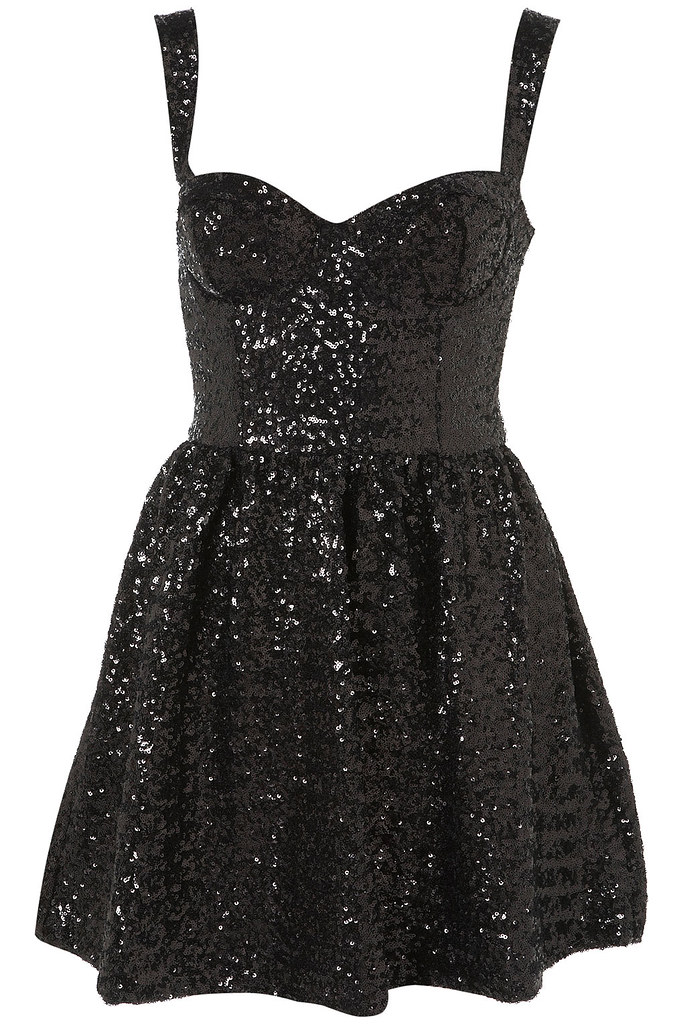 Topshop strappy sequin dress