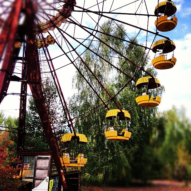 The famous Pripyat Ferris wheel #chernobyl