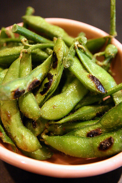 Grilled Edamame flavoured with Truffle
