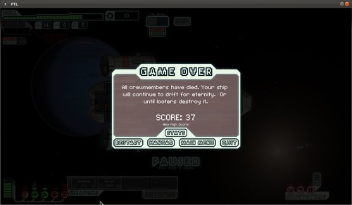 My First FTL Game Over