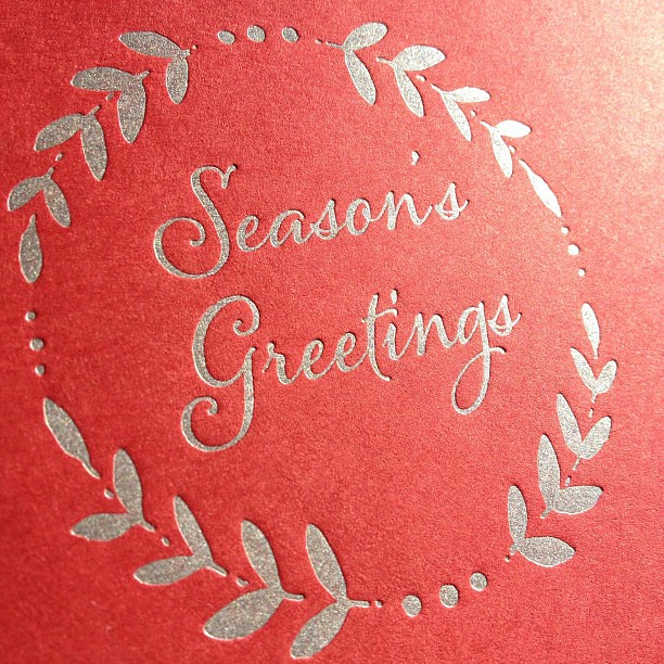 It's strange to be printing so much holiday stuff when it is 85 degrees outside! #letterpress #holiday #christmascards