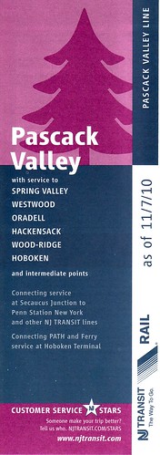 NJ Transit Pascack Valley Line 2010 Cover