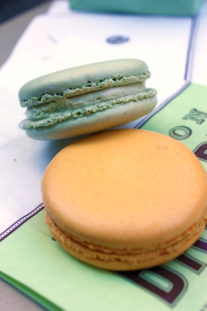 Passion Fruit & Pistachio French Macarons - Bouchon Bakery - Rocketfeller Center - New York