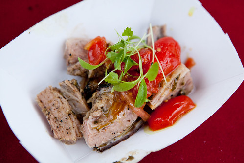 Mile End's smoked veal with pickled tomatoes