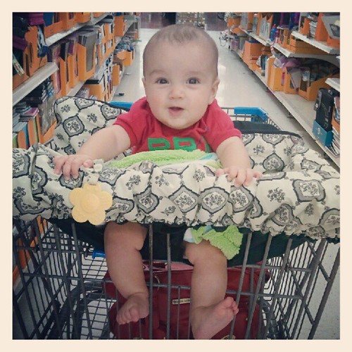 bennett rode in the buggy for the first time friday! his happiness was short lived. :)