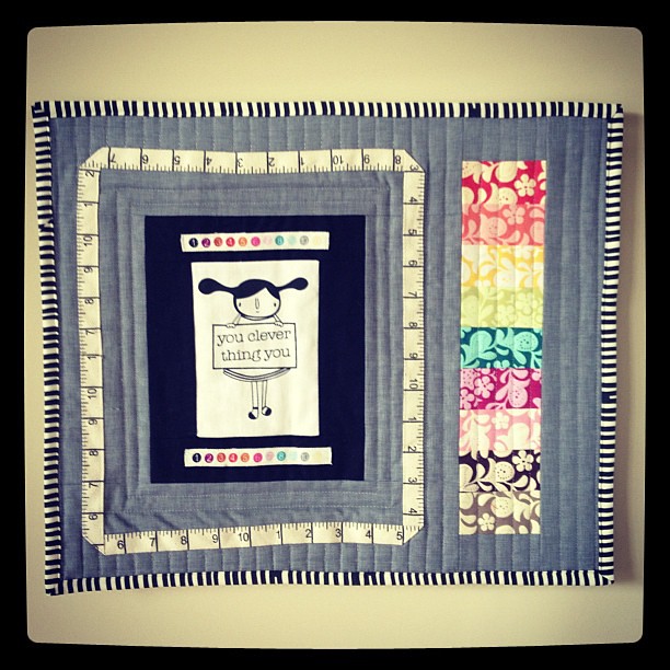"Clever" little mini for @sewingsummit silent auction. #sewingsummit