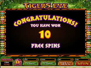 Tiger's Eye Free Spins Feature