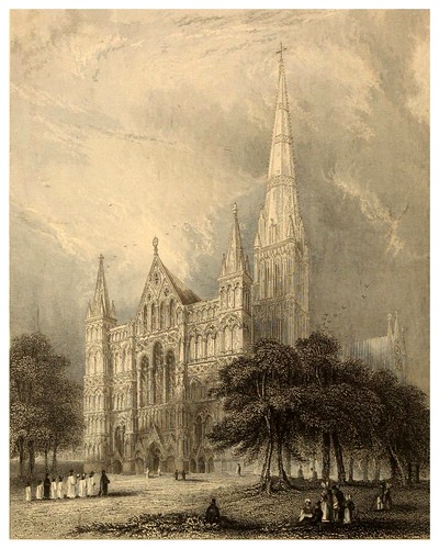 001-Catedral de Salisbury-Winkles's architectural and picturesque illustrations of the catedral..1836-Benjamin Winkles