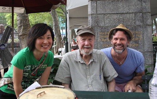 With Pete Seeger