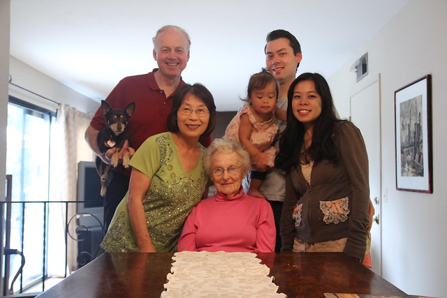 Family picture with Great Grandma