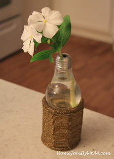 light bulb flower vase