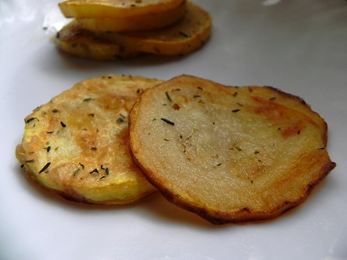 Fried courgette