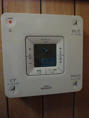 Hi-tech toilet controls