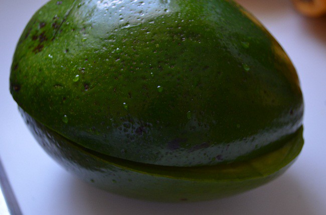 cut the avocado