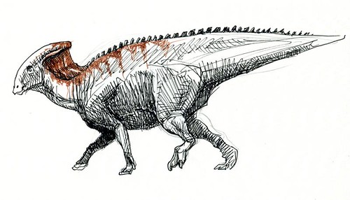 parasaurolophus sketch 