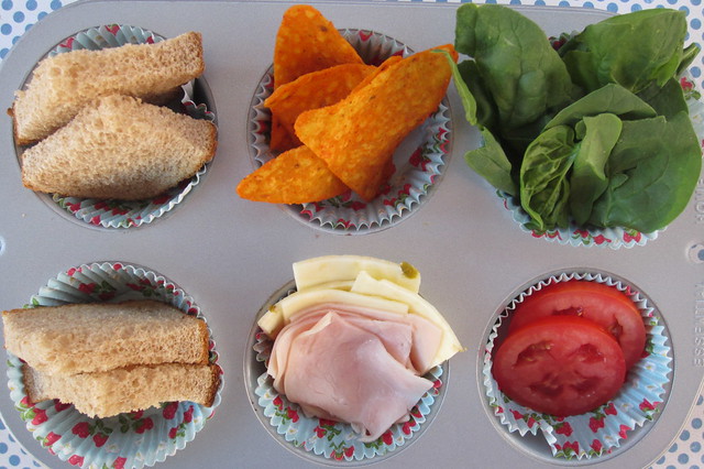 muffin tin monday build your own sandwich