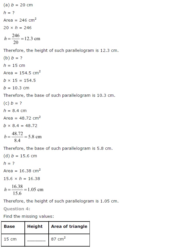 NCERT Solutions for Class 7 Maths Chapter 11 Perimeter and Area Exercise 11.2