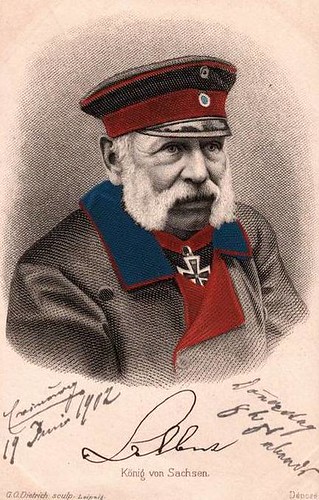 König Albert von Sachsen, King of Saxony by Miss Mertens