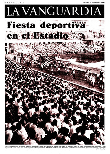 Barcelona, 13 de septiembre de 1936. «Fiesta deportiva en el Estadio» foto Agustí Centelles i Ossó. by Octavi Centelles