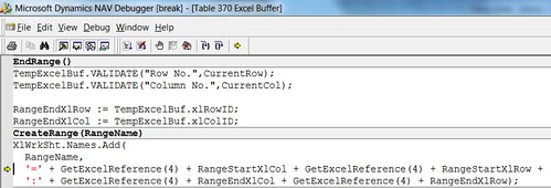Error when exporting Budget to Excel - Function CreateRange