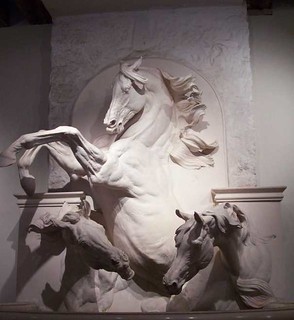 Statue at the Living Horse Museum, Chantilly