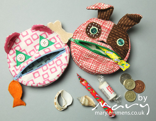 Feed the animals coin purses