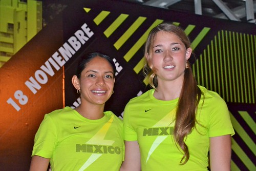 Atletas Marisol Romero y Matilde Alvarez