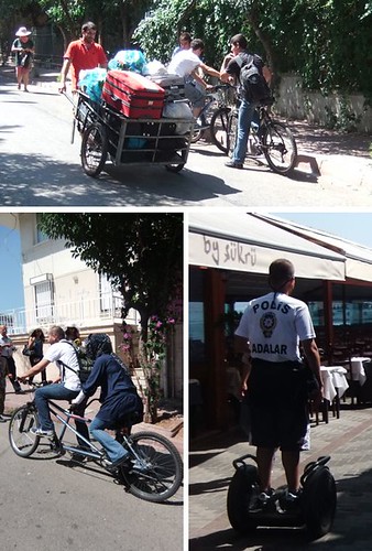 Bicajok és a rendőrségi segway