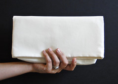 White on White Foldover Clutch Tutorial by Fabric Paper Glue