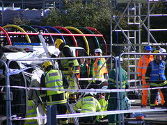 Emergency services in simulated train crash exercise