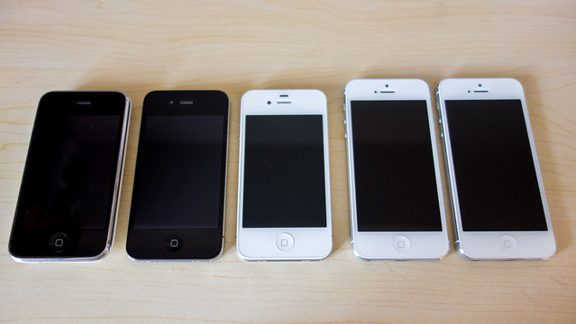 Five iPhones