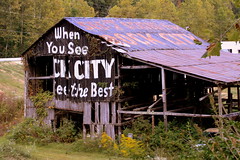 Dual-sided Rock City Barn near Robbinsville, NC