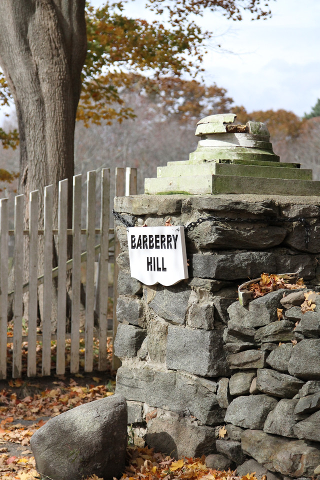 barberry hill, sign
